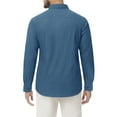 thumbnail image 7 of sogami Men's Denim Shirts Long Sleeve Casual Button Down Shirt with Pocket, 7 of 7