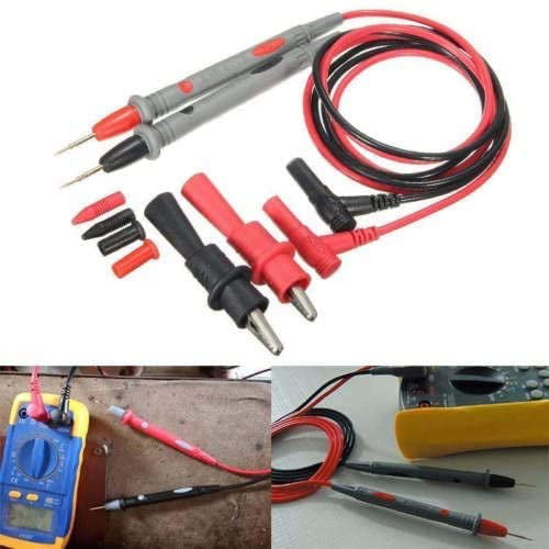 20A Test Lead &Clamp Probe Cable Multimeter Agilent/Fluke/Ideal PVC Wire NO CLIP 
