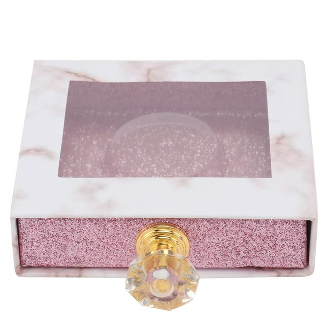 MasteelfCA 1Pc Empty Eyelash Case False Eyelash Packaging Box Portable Glitter Lash Box