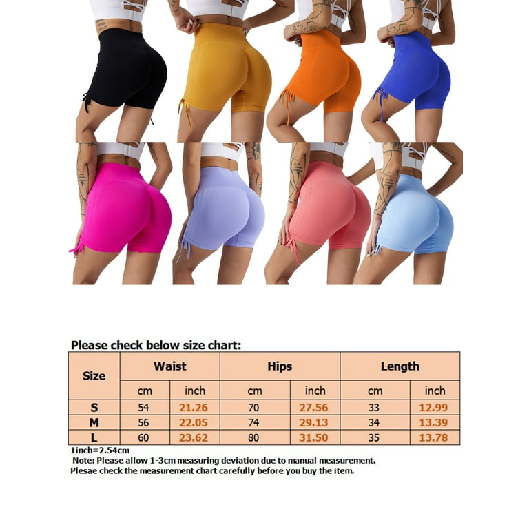 Cindysus Women Workout Short Pants Seamless Yoga Shorts Tummy Control  Leggings Sports Bottoms Athletic Mini Trousers Light Purple M 