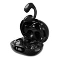 thumbnail image 4 of Auriculares inalámbricos perfecl con clip para la oreja cancelación de ruido pantalla LED recargables negro, 4 of 8