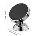 thumbnail image 5 of Soporte magnético para teléfono 360 Soporte giratorio para teléfono de coche para iPhone 14 13 12 (Plata) Kuymtek Para estrenar, 5 of 5