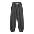 thumbnail image 6 of Shadoumai Girls Casual Sweatpants Letter Graphic Print Kid Activewear Elastic Waist Joggers Joggers For Play Everyday Wear,Girl Uniform Pants 9-10 Years, 6 of 6