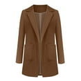 thumbnail image 3 of Cardigan à Poches Ouvertes pour Femmes Costume Formel Blouse à Manches Longues, 3 of 6