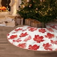 thumbnail image 5 of Bingfone Christmas Tree Skirt Mat Christmas Decoration Interior 36" -Realistic Maple Leaf, 5 of 6