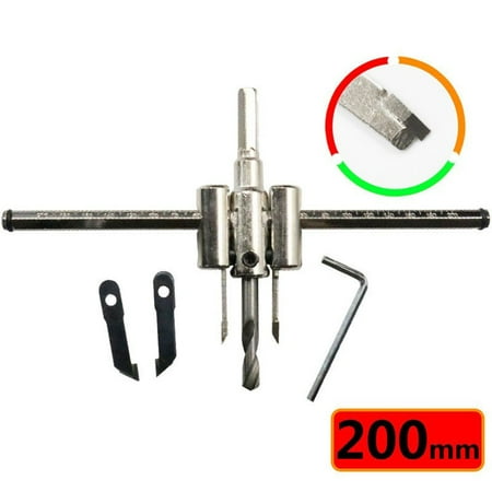 

120mm Adjustable Wood Circle Hole Cutting Drill Bit 30mm Silver Alloy Blade