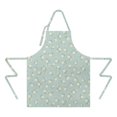 thumbnail image 2 of Pioneer Flower Floral Print Pattern Apron for Women and Men, Cotton Linen Waterproof with Pockets, Adjustable, 33x27 Inch for Kitchen, Gardening, BBQ, Salon, 2 of 6
