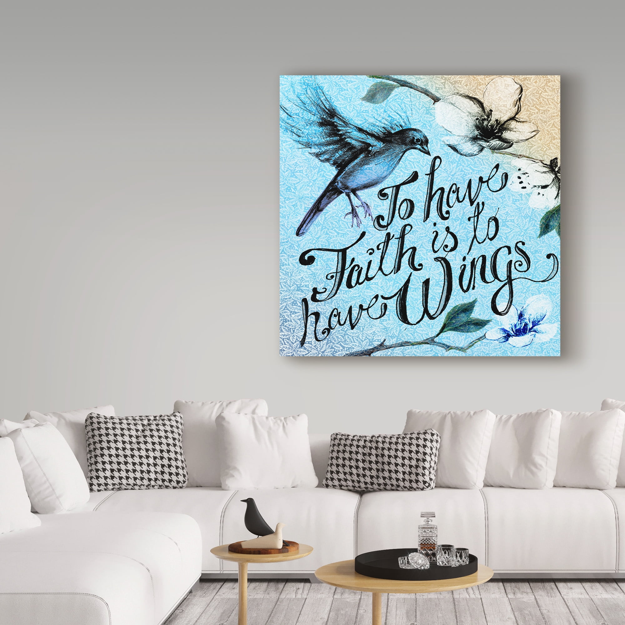 Trademark Fine Art 'Birdie Words Ii' Canvas Art by Art Licensing Studio