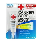 Red Cross Canker Sore, Instant Pain Relief of Minor Mouth & Gum Irritations, 0.25 fl oz