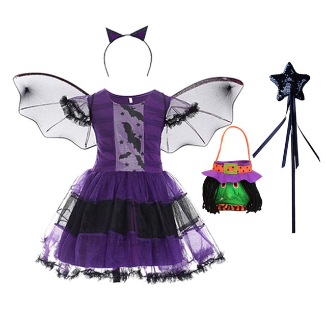 Disney-vestido de Cosplay de Vampirina para niña, disfraz de princesa para Navidad, Halloween, fiesta de carnaval, disfraz de vampiro