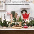 thumbnail image 3 of OUNONA Cute Desk Lamp Christmas Decorative Lamp Red Wood 1Set for Tabletop Decoration, 3 of 7
