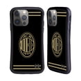 thumbnail image 1 of Head Case Designs Officially Licensed AC Milan Crest Black And Gold Hybrid Case Compatible with Apple iPhone 14 Pro, 1 of 7