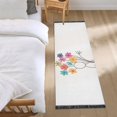 thumbnail image 3 of Yayeee Runner Rug for Bedroom 2'x6' Machine Washable Hallway Non Slip Mat, Colorful Flower, 3 of 8