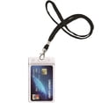 thumbnail image 1 of Id Card Badge Holder With Heavy Duty Lanyard - Key, Id Card, Name Tag Holder (black), 1 of 5