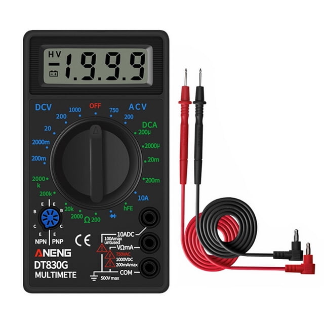 LCD Digital -830B Yellow Voltmeter Ohmmeter Ammeter Multimeter Handheld Tester DT830B AC DC home tester ,High Efficiency