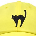 thumbnail image 2 of DALIX Black Cat Hat Womens Halloween Baseball Cap in Minion Yellow, 2 of 6