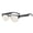 KY02B Golden, variant on Anti-blue light smart glasses with low-latency audio, touch and AI voice control. Unisex, great for audio, movies and study.