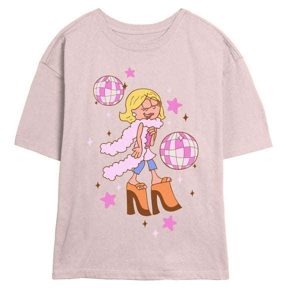 Juniors Lizzie McGuire Boa Stars Diva T Shirt
