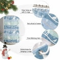 thumbnail image 6 of Blue Christmas Shower Curtain, Xmas Elk Snowflake Tree Waterproof Fabric Shower Curtains with 12 Hooks, Bathroom Curtain Set for Bathroom Accessories Decor, 36 x 78 Inches, 6 of 9