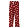 thumbnail image 4 of NIEWTR Mens Buffalo Christmas Plaid Pajama Pants Classic Casual Plaid Pj Bottoms Comfy Checkered Drawstring Sleepwear with Pockets(Z08-Red,3XL), 4 of 5