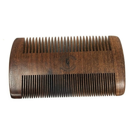 Wooden Beard Comb Fine Tooth; Premium Sandal Wood Pocket Sized Combs By Better Off (Best Wooden Beard Comb)