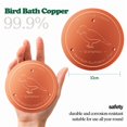 thumbnail image 4 of Universal Copper Bird Bath Cleaning Plate Three-point Support Rust-Proof Purification Plate for Garden Bird Bath Tub Feeder Bowl Type D, 4 of 6