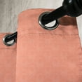 thumbnail image 4 of Ambesonne Peach Grommet Curtain, Ornate Spring Flower, 50" x 54", Peach, 4 of 6
