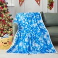 thumbnail image 2 of Christmas Flannel Fleece Blanket Lightweight Twin 60" x 80" (Snowflake), 2 of 7