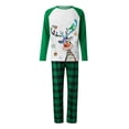 thumbnail image 3 of Family Christmas Pjs Matching Sets Christmas Men Printed Blouse Round-Neck Tops+Pants Family Matching Pajamas Set Matching Christmas Pajamas on Clearance, 3 of 3