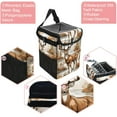 thumbnail image 2 of Deer Foldable Car Trash Can with Lid, Leak-Proof, and Hanging Storage Bag - Trash Can for Car, Car Garbage Can, 2 of 6