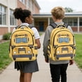 thumbnail image 5 of Whosucclay Yellow Bus Front Design 17 Inch Kids Backpack, Durable Elementary Backpack for Boys Girls, Large Capacity Bookbag for High School College Kindergarten, 5 of 8