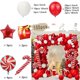 thumbnail image 3 of Guirnalda de globos navideños, caja verde y roja, arco de globos de caramelo, Papá Noel, reno, estrella, globo de aluminio, decoración para fiesta de Navidad de Año Nuevo 2024, 3 of 5