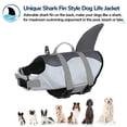 thumbnail image 3 of Chaleco salvavidas AOFITEE Shark Ripstop con flotabilidad para perros, 3 of 6