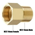 thumbnail image 3 of 2Xcoupler M22 15Mm Male To M22 14Mm Female Pressure Washer Hose Thread Connector, 3 of 8