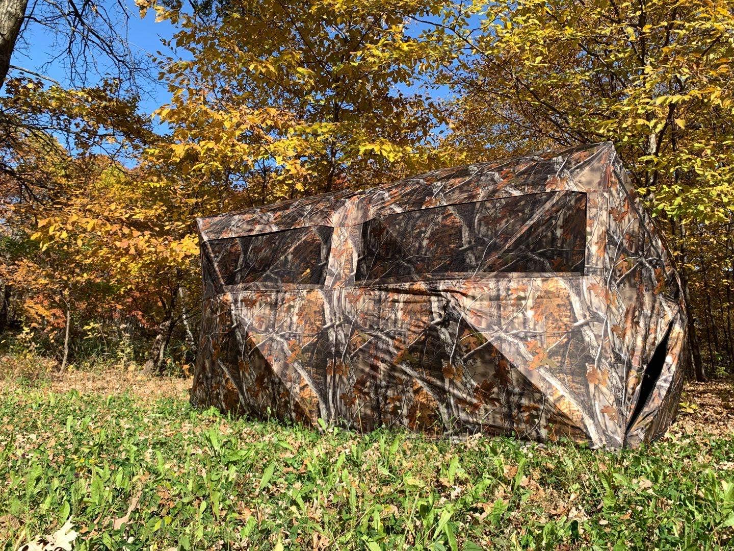 THUNDERBAY Bunkhouse Pop Up Portable 6-8 Person Side-by-Side Hunting Blind