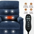 thumbnail image 3 of Power Lift Recliner Chair With Chenille Cover & 3 Massage Modes - Stress Dual Motors, Material, 8 Vibrating Nodes, 180° Recline, Relaxing Experience, 3 of 6
