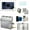 White / Brushed Nickel, variant on MS400 9kW Steam Shower Unit Package of 240 Volt & 1-Phase with iSteamX Control in White Polished Brass (max 257 cubic feet)