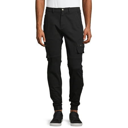 american stitch black cargo moto twill bungee jogger pants