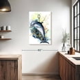 thumbnail image 3 of Elephant Stock Dolphin Underwater Wall Art - Vertical Canvas Wall Art - Living Room Wall Decor - Animal Canvas - Beige And Gray Decor - 24" x 36", 3 of 8