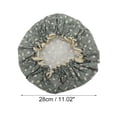 thumbnail image 2 of Unique Bargains 1 Pc Women Small Flower Bath Cap for Bathroom Business Travel Gray Blue, 2 of 4
