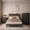 Dark Grey&Black, variant on 3-Piece Queen Bedroom Set: Upholstered Platform Bed with Charging Station & LED Lights + 2 Drawers Nightstands + 5 Drawer Dresser with Anti-Tip Safety– Bedroom Furniture Set, Dark Gray/Beige