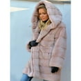 thumbnail image 3 of LYXSSBYX Winter Coats for Women Plus Clearance Womens Faux-Fur' Gilet Long Sleeve Waistcoat Body Warmer Jacket Coat Outwear, 3 of 9