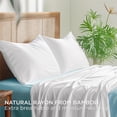 thumbnail image 3 of Fundas de almohada Bedsure tamaño king, rayón y bambú, color blanco (2), 3 of 8
