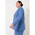 thumbnail image 3 of June & Vie Women's Plus Size Smooth Classic Blazer, 3 of 3