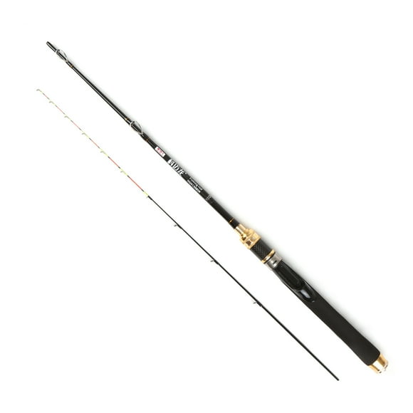 lizard Ultra-Light Carbon Fiber and Titanium Alloy Fishing Rod - 1M, 1.2M, 1.35M, 1.5M Options, Compact Foldable Design, 0.25mm Head, 2.65mm Tail, 2-Section, Includes Storage Bag