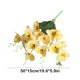 thumbnail image 3 of Simulation Orchid Butterfly Flower Lights Arrangement Small Handle Floral Bouquet Home Living Room Decor Wedding Party Decoration Wreath Accent, 3 of 5