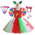 thumbnail image 2 of Vestido de tutú de caramelo de piruleta para niña, vestido de tul para fiesta de cumpleaños de niña arcoíris, disfraz de carnaval y Navidad para niños, vestido de princesa, vestido de 2-3 años Gao Jinjia LED, 2 of 2