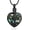 Type-A-Black, variant on Tree of Life Urn Necklace for Ashes Heart Cremation Jewelry with Crystal / Abalone Shell Heart Urn Ashes Keepsake Necklace for Women Ashes Holder with Funnel Filler Jewelry