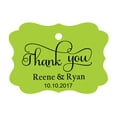 thumbnail image 1 of 100 PCS Thank You Custom Made Hang Tags Personalized Wedding Favor Gift Paper Tags, 1 of 1
