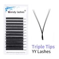 thumbnail image 3 of Wendy Lashes YY forma Triple puntas tejidas a mano Premium suave luz extensión de pestañas naturales Supe alta calidad volumen prefabricado Fans, 3 of 5